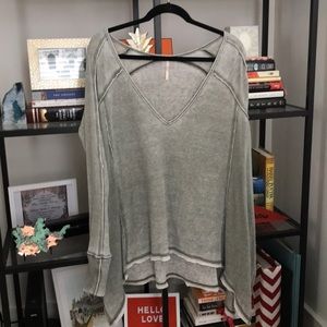 Free people green lightweight sweater